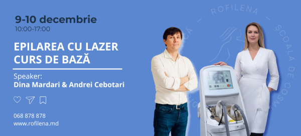 CURS DE BAZĂ ÎN EPILAREA LASER